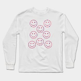 usa faces Long Sleeve T-Shirt